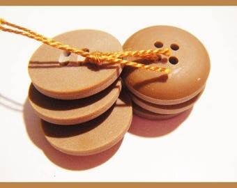 dt chocolate set of 6 vintage buttons I no longer use scrapbooking