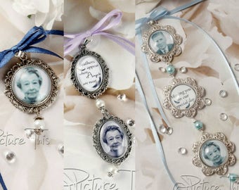 Custom Bouquet charm, Wedding Bouquet charm, Personalised bouquet charm, Double bouquet charm, Triple Bouquet Charm, Memorial Photo Charm.