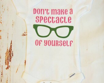 Glasses Onesie, Funny Onesie, Nerd Onesie, Nerdy Oensie, Spectacle Onesie, Glasses Outfit, Optometrist Onesie, Optometrist Gift, Nerdy Baby