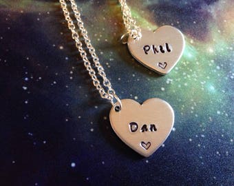 Dan and Phil Friendship Necklaces.