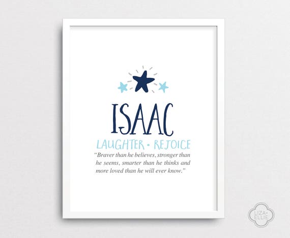 Isaac Baby Name Meaning Personalized Baby T Custom