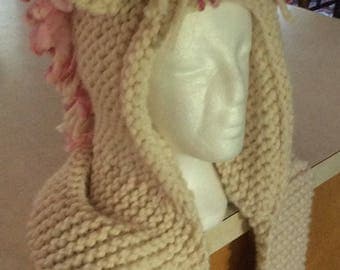 Unice Unicorn Hooded Scarf - The Velvet Acorn Pattern - 2 Sizes