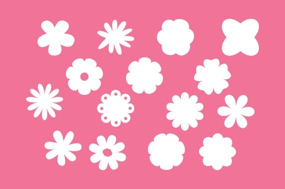 Download Flower SVG, Flower DXF, Floral EPS Cut Files, Floral Vector Files, Cricut Explore, Paper Craft ...