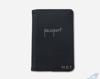 Minimalist Passport holder,leather passport cover,vegan leather passport wallet,personalize passport cover,girlfriend gift,gifts for him