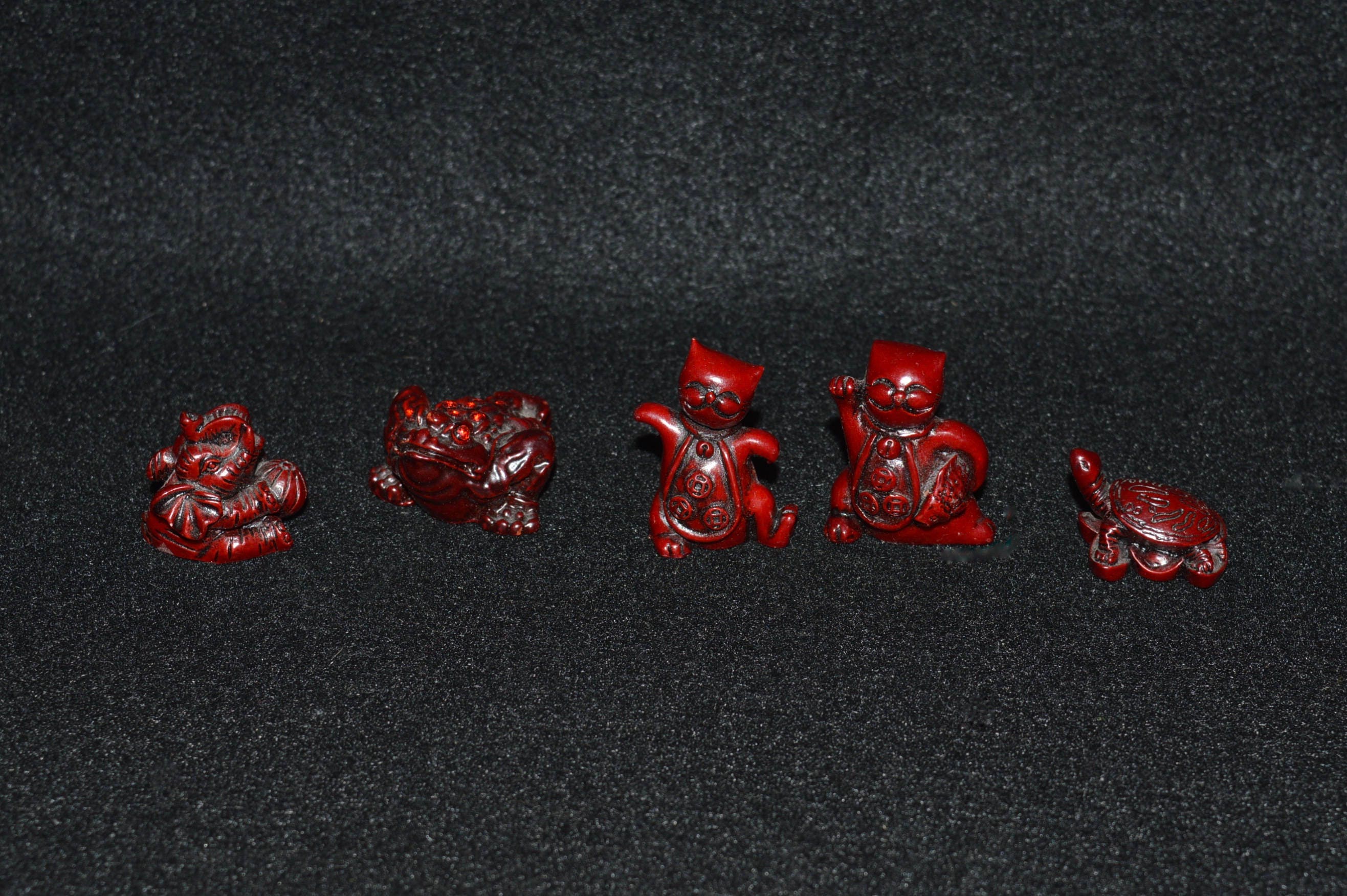 miniature oriental figurines