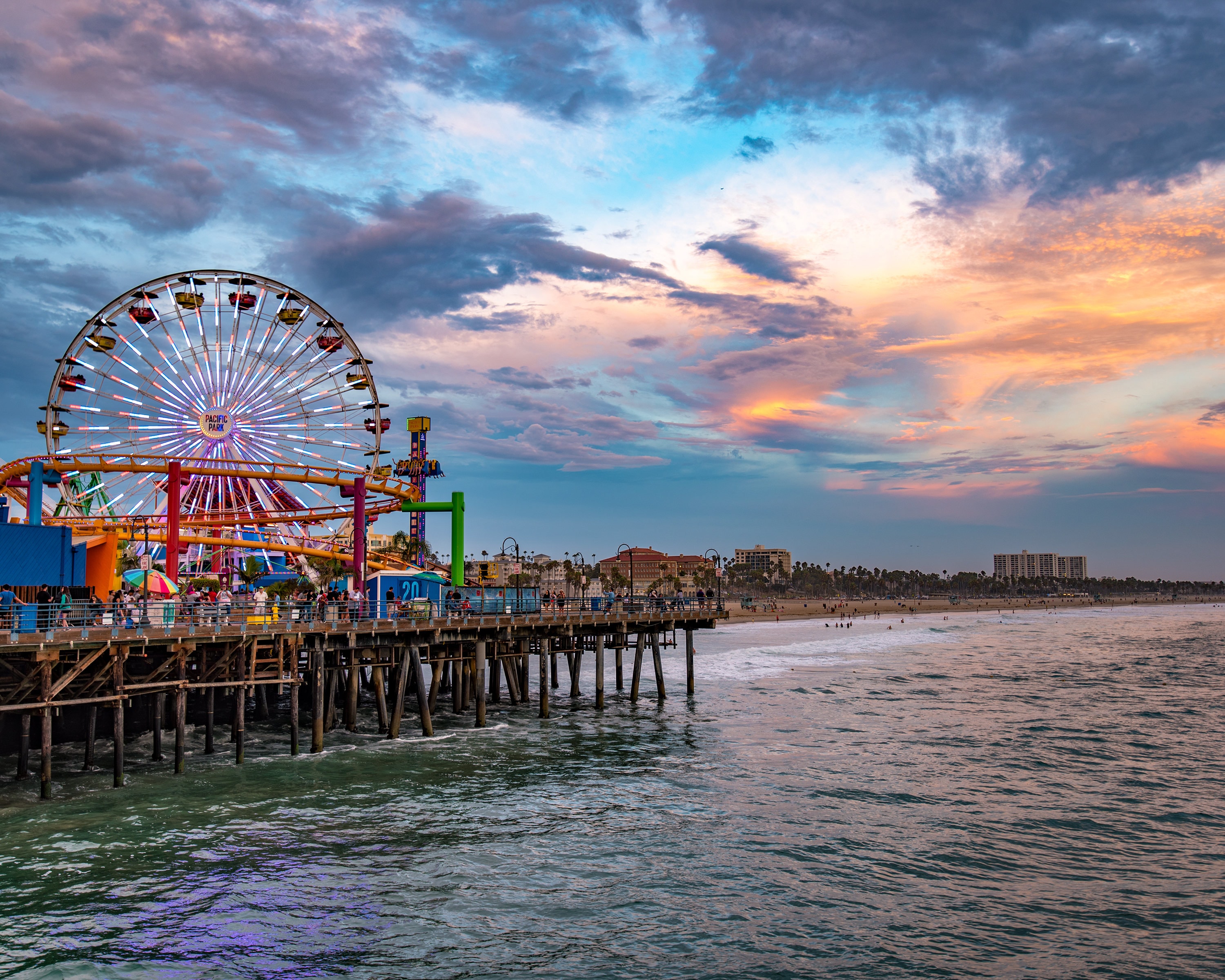 Santa Monica Pier Southern California Photography Beach Wall