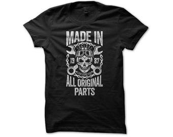 Made In 1987 Shirt | Garage Shirt | Motorcycle Shirts For Men | 30th Birthday For Him | Mechanic Shirt Vintage | 30 Years Old | Turning 30