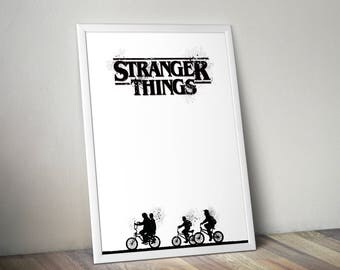 Stranger Things Poster, Stranger Things, Stranger Things Fan Art, Stranger Things Print, Poster, Art, Print.