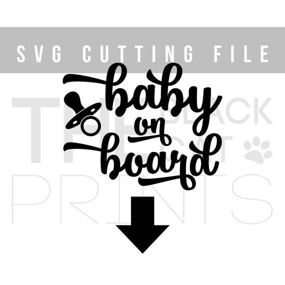Baby on board svg Pregnancy announcement svg Cricut design