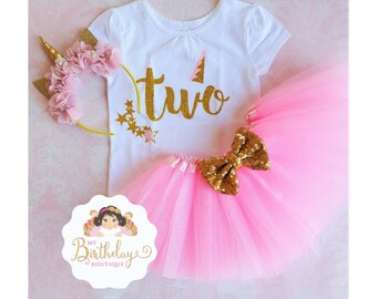 Unicorn 2nd Birthday tutu outfit,2nd Birthday Outfit Girl,Twinkle Twinkle first Birthday,Girls 2nd Birthday Outfit Unicorn,TWO tutu set
