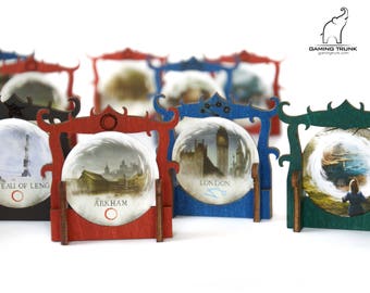 Gate Markers for Eldritch Horror™ and Arkham Horror™ Board Games, Gate stands, Gate holders, Eldritch Horror™ Gate, Arkham Horror™ Gate