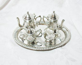 godinger silver art co miniature tea set