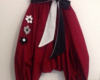 Sarouel woman red bordeaux