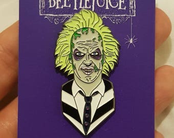 BEETLEJUICE retro 80s Enamel Pin