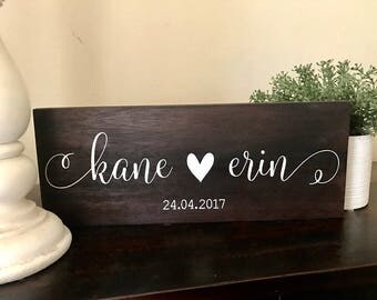 Wedding Gift | Engagement Gift | Bridal Shower Gift | Anniversary Gift | Wedding Keepsake | Valentines | Wedding Decor | Wedding Photo Prop