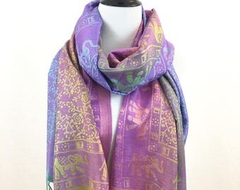 Pashmina Scarf Rainbow Scarf Pashmina Shawl Gift For Her Fashion Accessories Mothers Day Pashmina Scarves Women Scarf