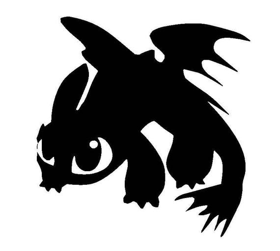 Toothless Dragon Vinyl Decal How to Train Your Dragon Yeti