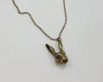 Alice in Wonderland March Hare Necklace, Mad Rabbit, Alice in Wonderland Jewelry