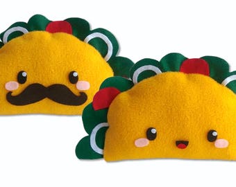 plush taco pillow