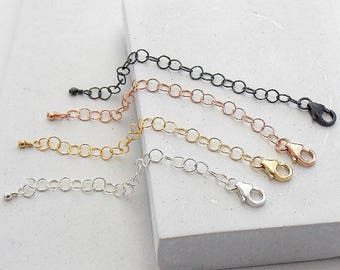 Necklace Extender | Chain Extender, Necklace Adjuster, Layering Extender, Layering Necklace, Layered Necklace, Silver, Gold, Rosegold