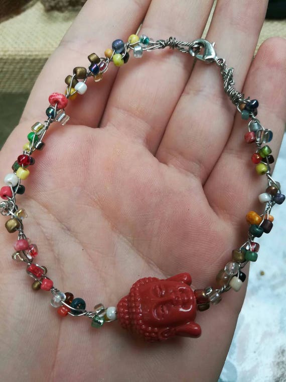 Red Buddha bracelet