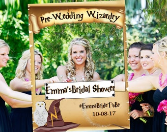 Large Wizard Bridal Shower Photo booth prop, Bridal Shower Photo Props , Bridal Shower Photo booth, Bridal Shower photo frame prop ;10011237