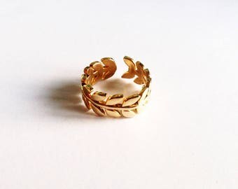 Caesar ring gold plated wild fine gold filled ring
