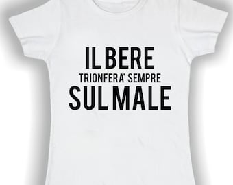 T shirt woman drinking always will triumph over evil