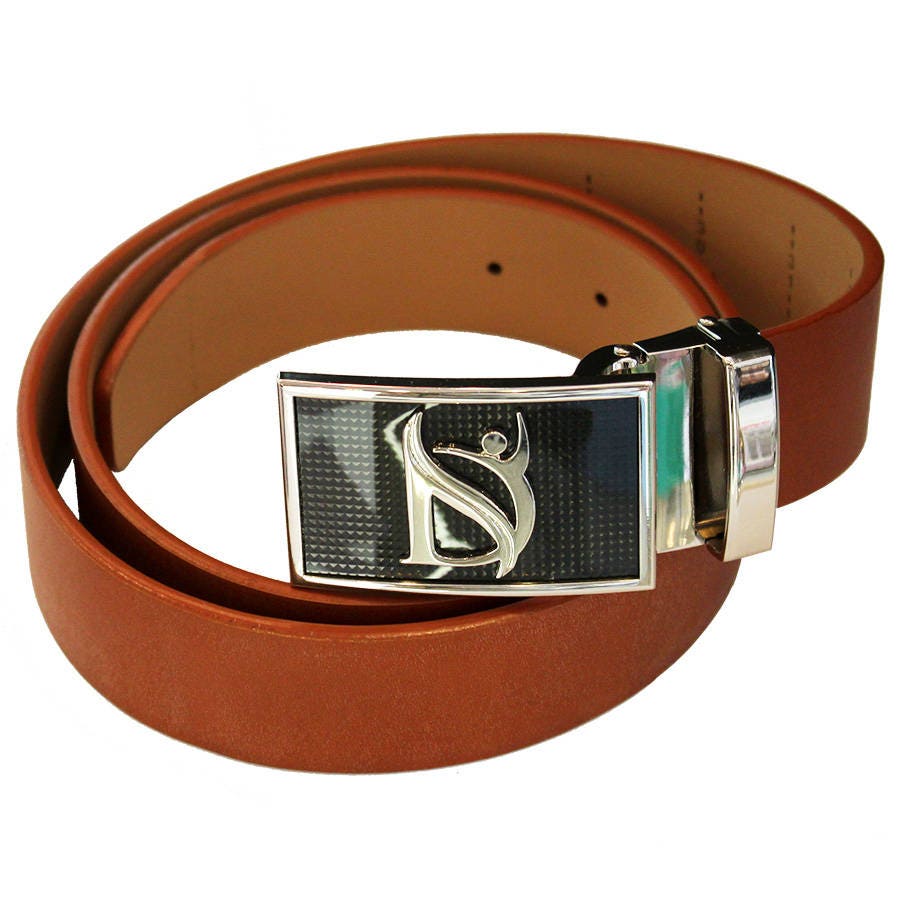 Negative Ion Leather Dress Belt for Men with Buckle Type B