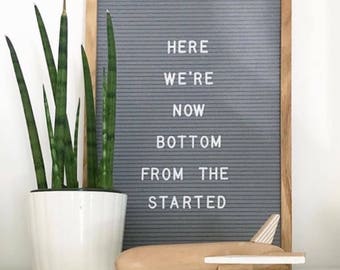 Gray Felt Letter Board | 12x18