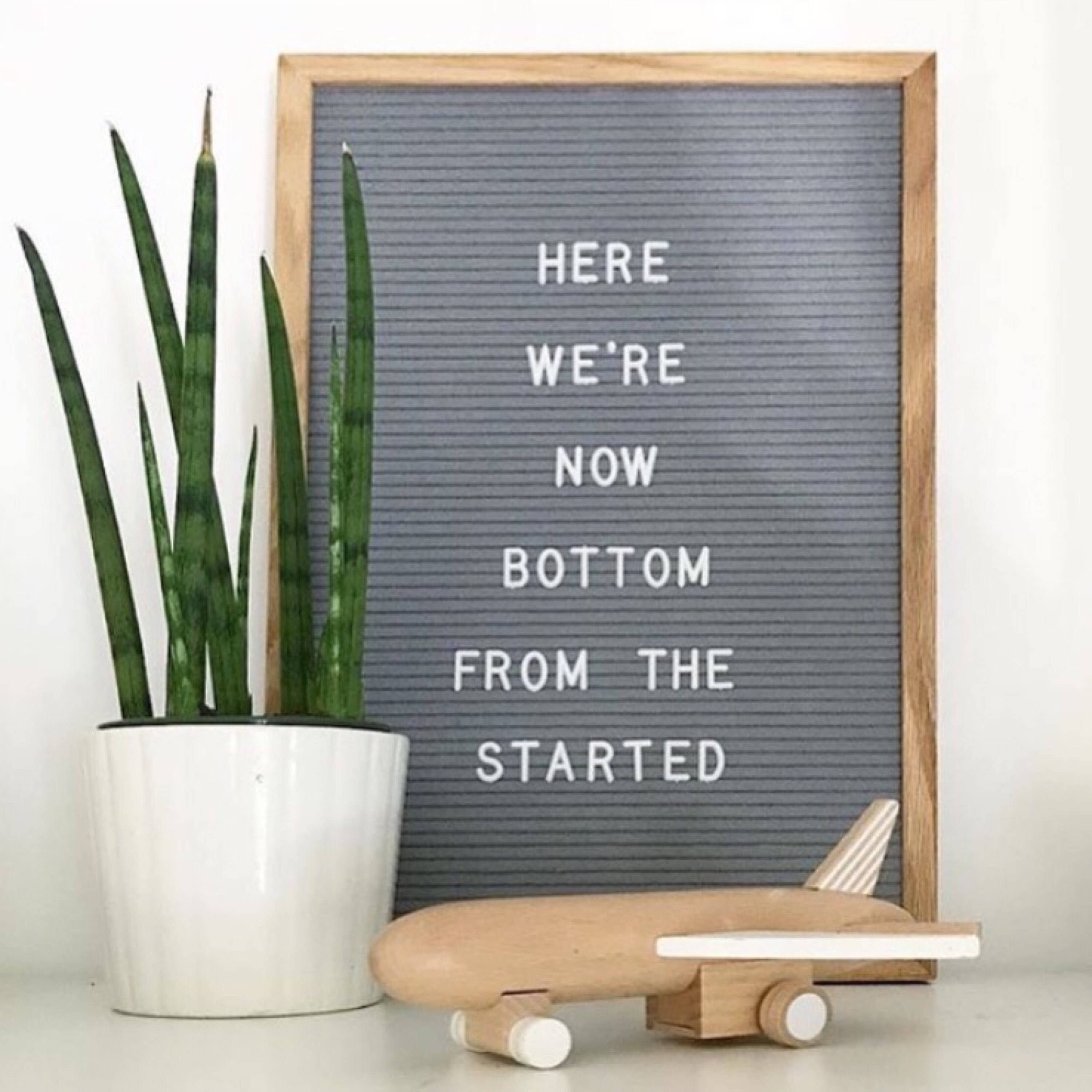 Gray Felt Letter Board 12x18