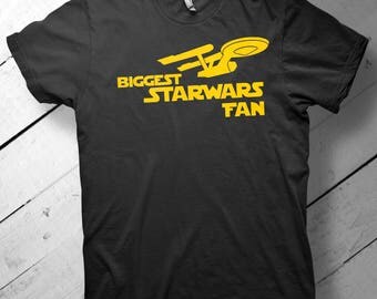 Star Wars, Star Trek.   Your Softest, Trendiest, favorite t-shirt