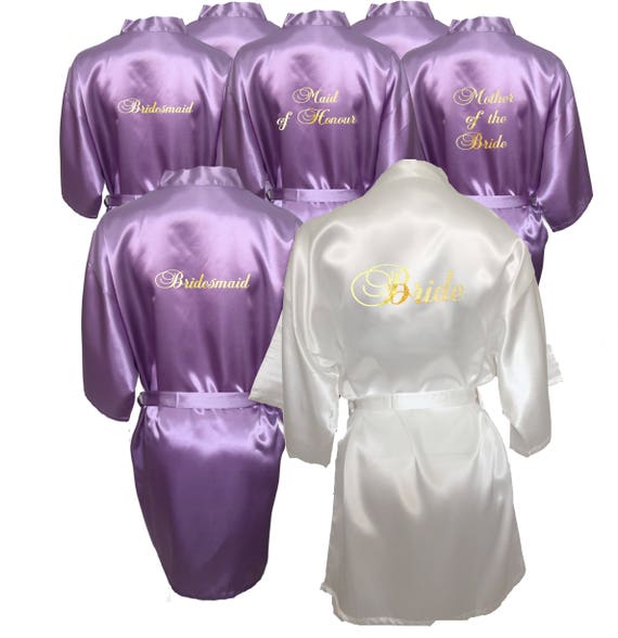 lilac bridesmaid robes