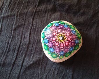 Mandala Rainbow bubbles paperweight