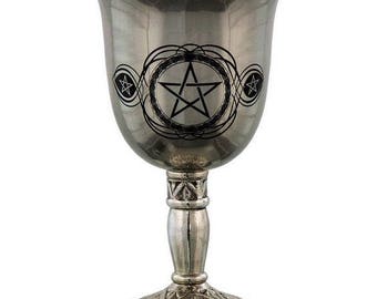 Stainless Steel Chalice - Pentacle