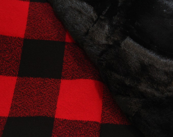 Buffalo Plaid Blanket | Bohemian Decor | Boho Decor | Cotton Flannel Blanket | Rustic Blanket | Cabin Blanket | Lumberjack Blanket