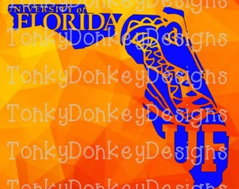 University of Florida Gators Digital Cut File (svg, studio3, dxf, eps, jpeg) for cutting machines (Silhouette, Cricut, Brother, etc.)