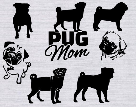 Download Pug SVG Bundle Pug SVG files Pug mom svg files dog svg svg