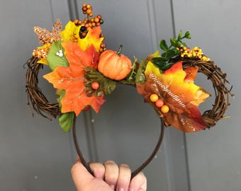 Vine Autumn Mickey Ears