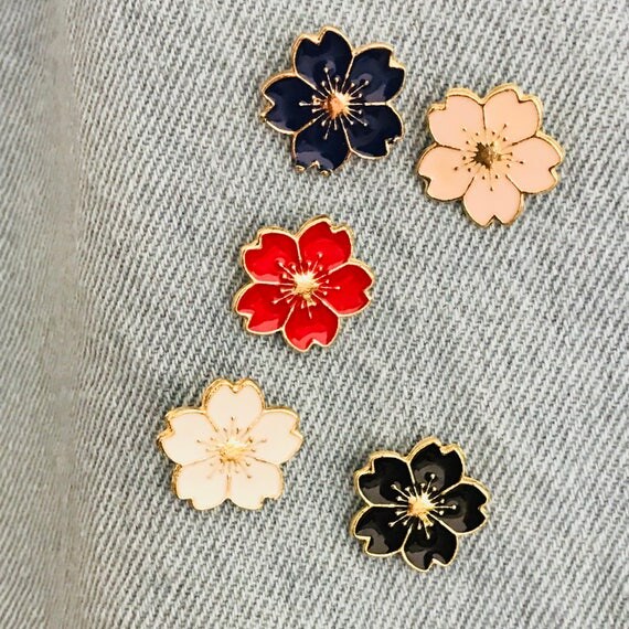 JAPAN Sakura Enamel Pin Cherry Blossom Enamel Pin Flowers