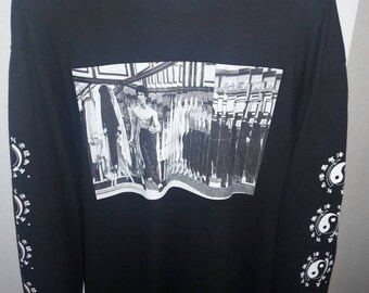 Black Bruce Lee x Supreme "Mirrors" L/S Tee