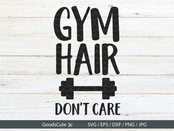 Gym Hair Dont Care Svg Fitness Gym Workout Tank Top 9630