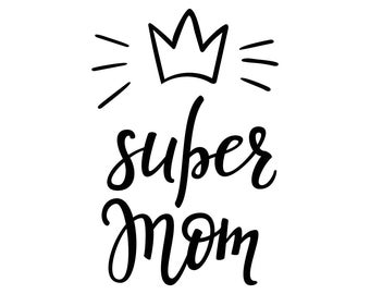 Download Super mom svg | Etsy