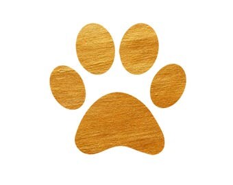 Paw Print SVG - Dog Paw Cut File - Paw Clipart - Dog SVG Files - Cricut Cut Files - Silhouette Cut Files