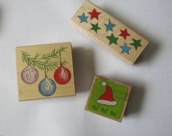 Santa rubber stamp | Etsy