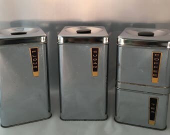 Lincoln Beautyware Chrome Canister Set