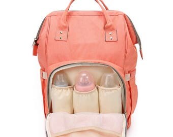 Personalized FASHION DIAPER BAG, Baby Travel Backpack , Mummy bag , Nappy Bag