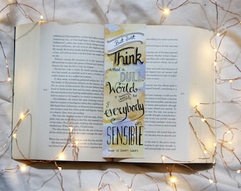 if everyone was sensible, anne of green gables bookmark