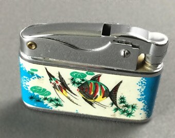 LIGHTER VINTAGE 1960's essence sunflower-fish - psychedelic polychome