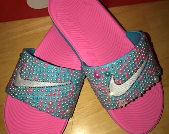 diy bling nike slides
